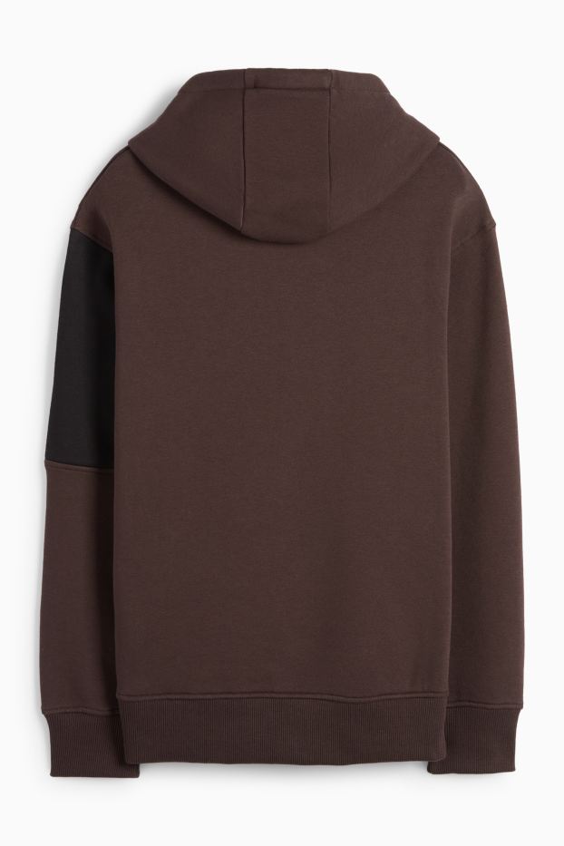 Kinderen: jongens - Hoodie - donkerbruin