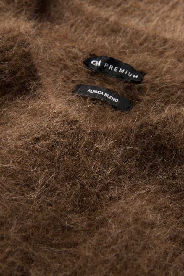 Femmes - Pull - mélange d’alpaga - marron