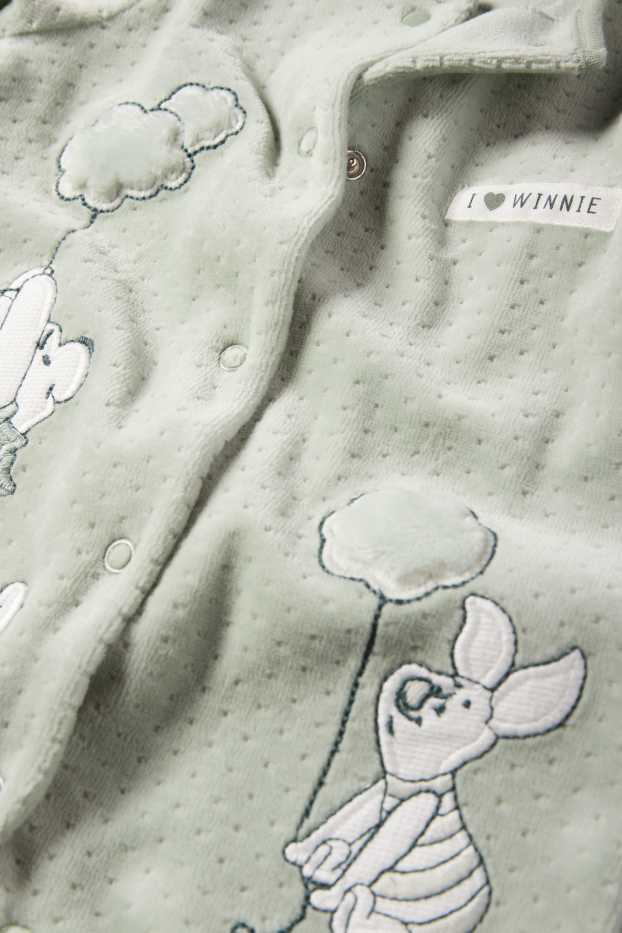 Unisex - Winnie Puuh - Baby-Schlafanzug - strukturiert - hellgrün