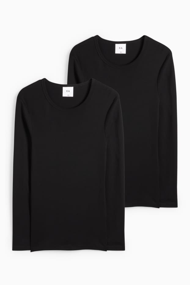 Men - Multipack of 2 - vest - skinny rib - black