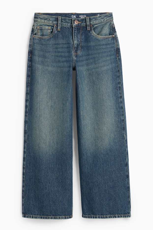 Kinder Mädchen - Baggy Jeans - dunkeljeansblau