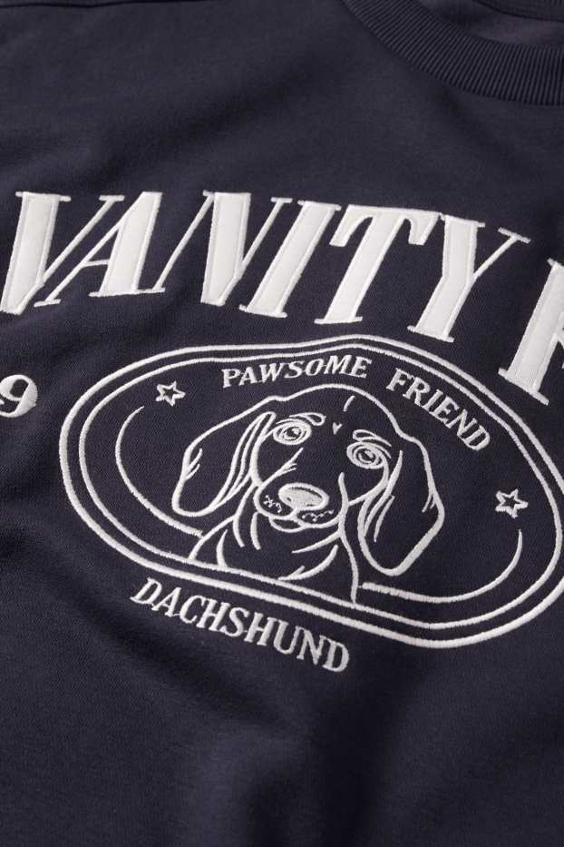 Dames - Sweatshirt - donkerblauw