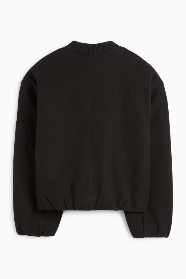 Enfants filles - Blouson aviateur - doublé - noir