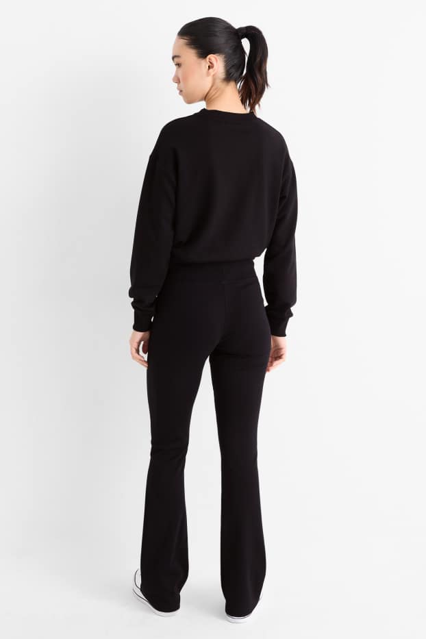 Dames - Flared legging - zwart