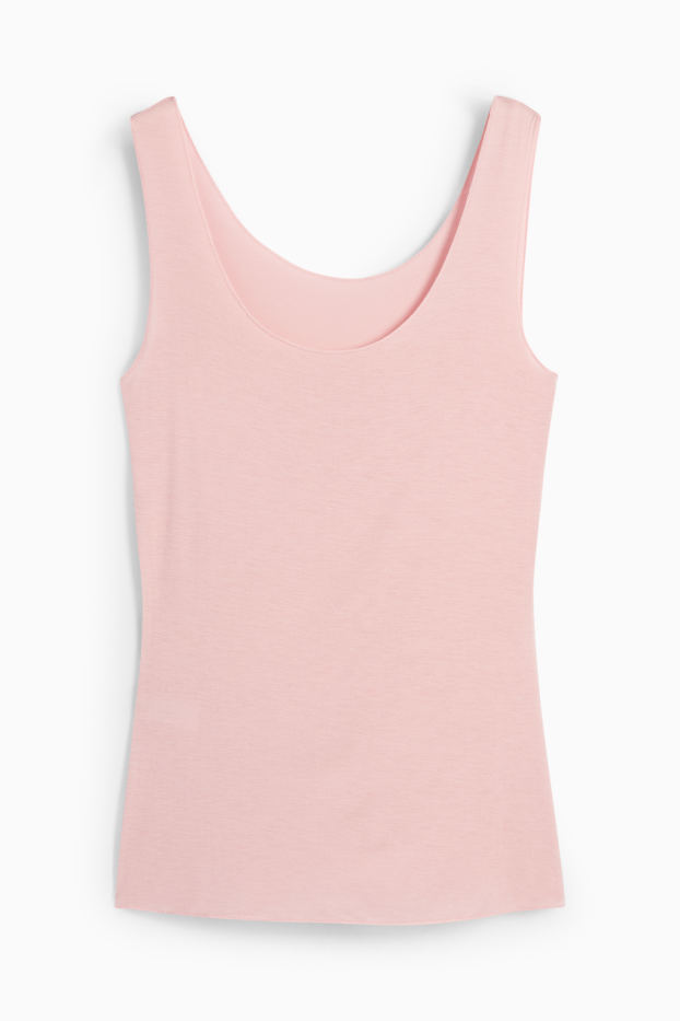 Femmes - Caraco en cachemire mélangé - rose
