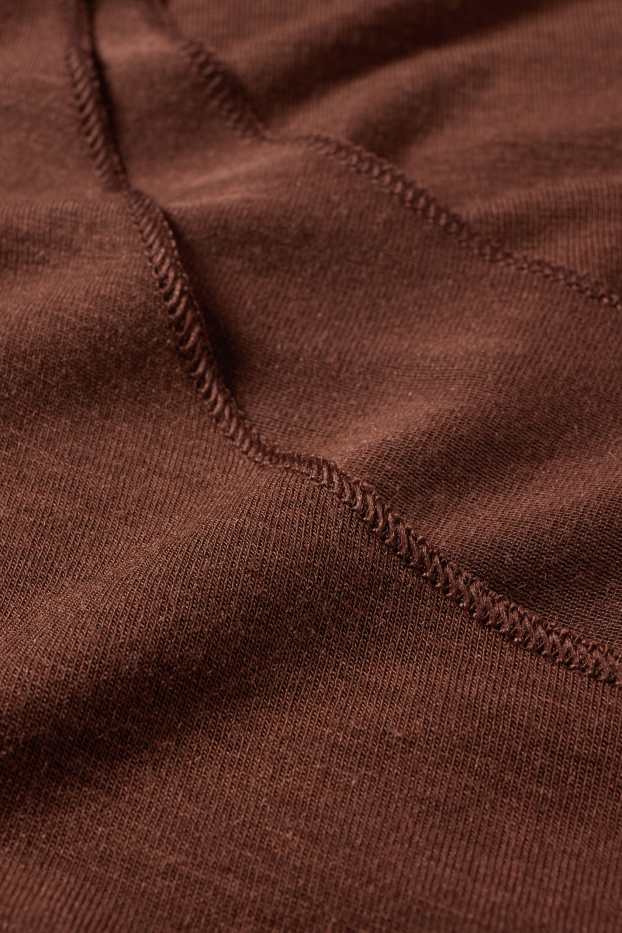 Donna - Canotta con componente di cashmere - marrone