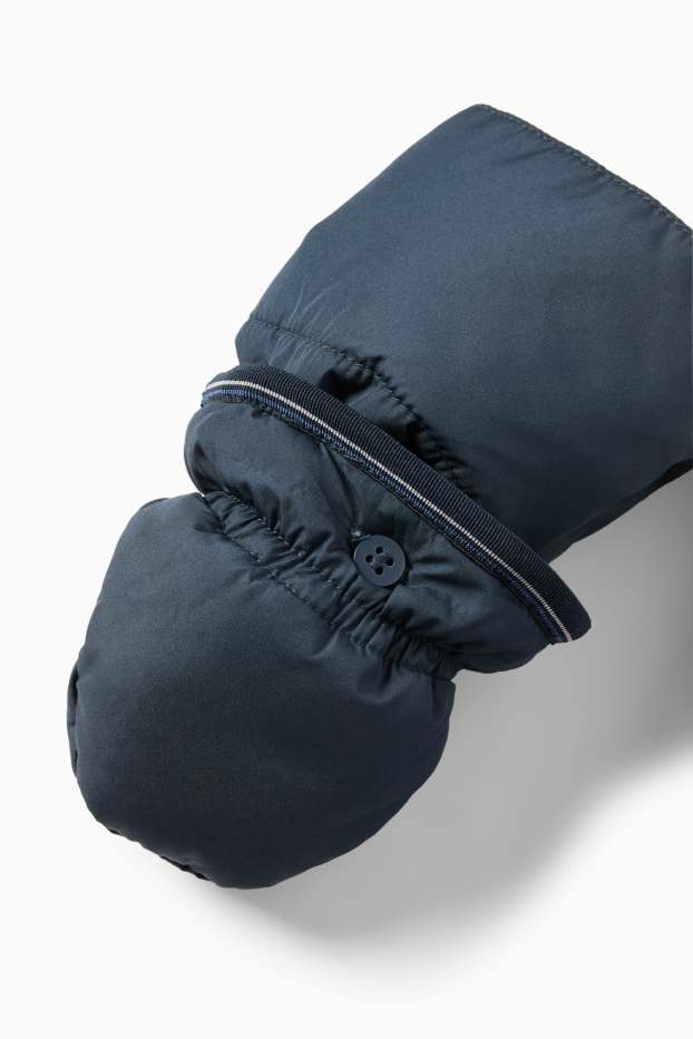 Baby: jongens - Babysneeuwpak met capuchon - donkerblauw