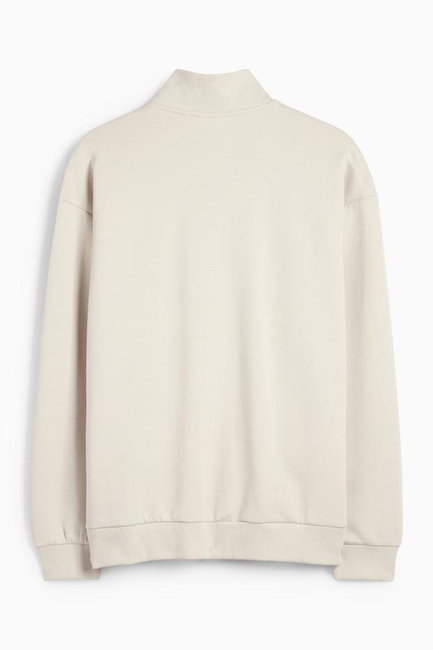 Men - Zip-through sweatshirt - beige