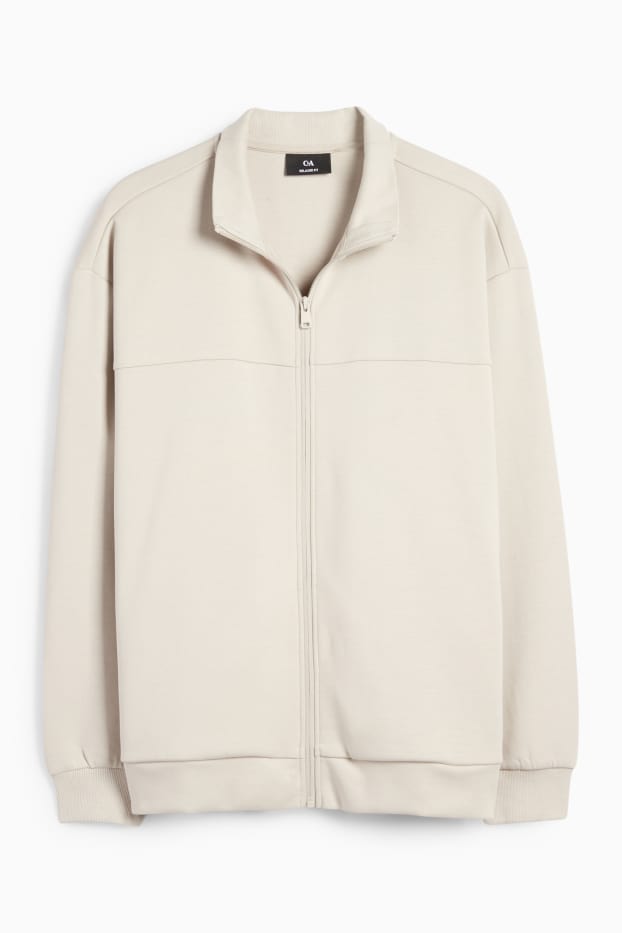 Men - Zip-through sweatshirt - beige