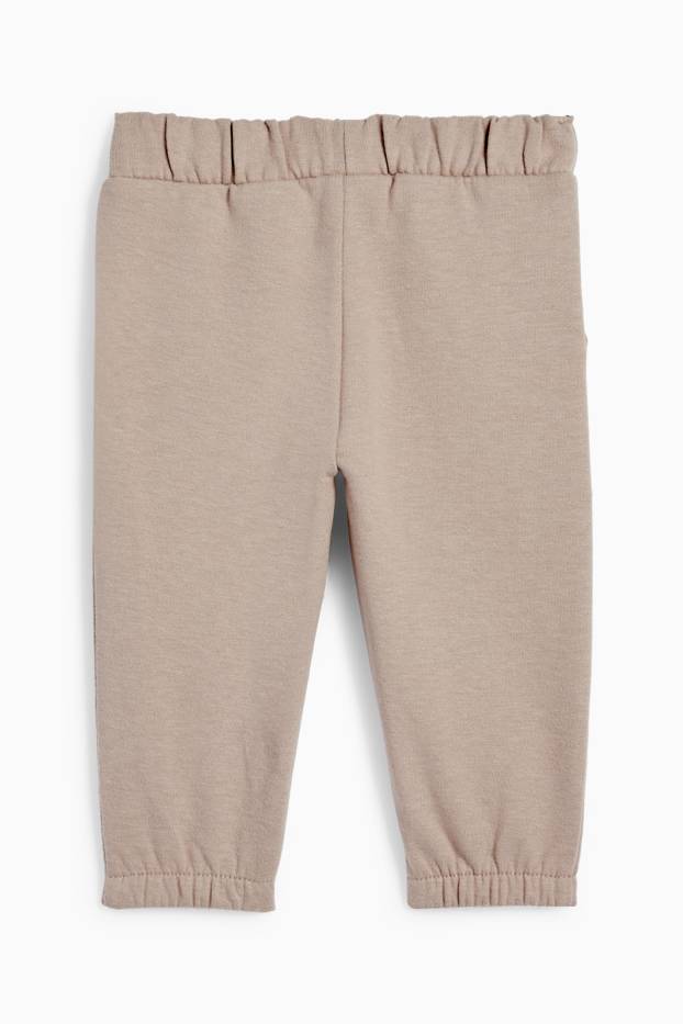 Baby Jungen - Bärchen - Baby-Jogginghose - grau