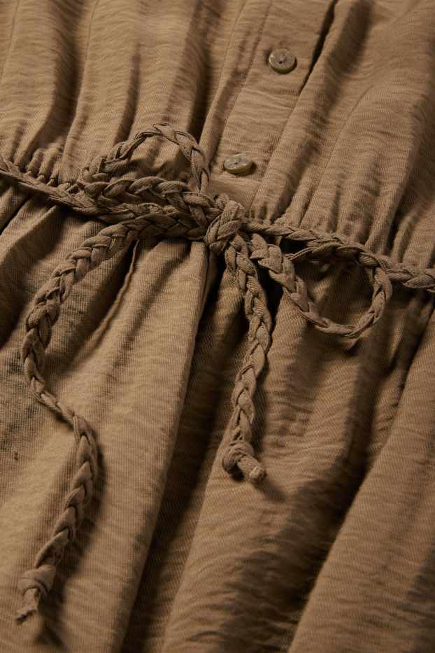 Femmes - Robe-chemisier - marron clair