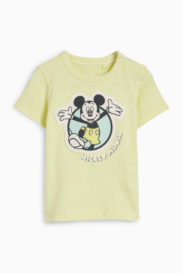 Bebés niños - Mickey Mouse - camiseta de manga corta para bebé - verde claro