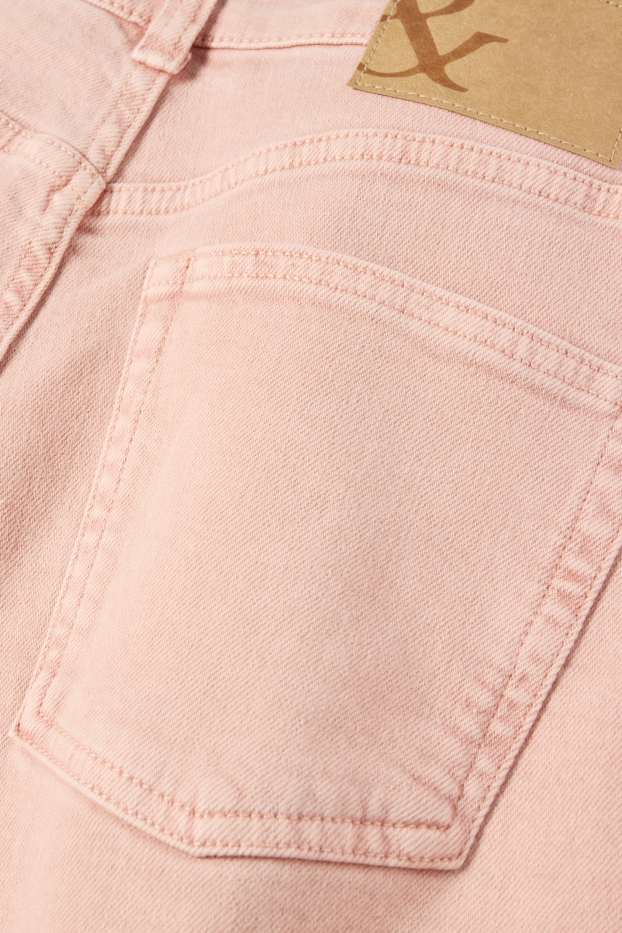 Damen - Mom Shorts - High Waist - apricot