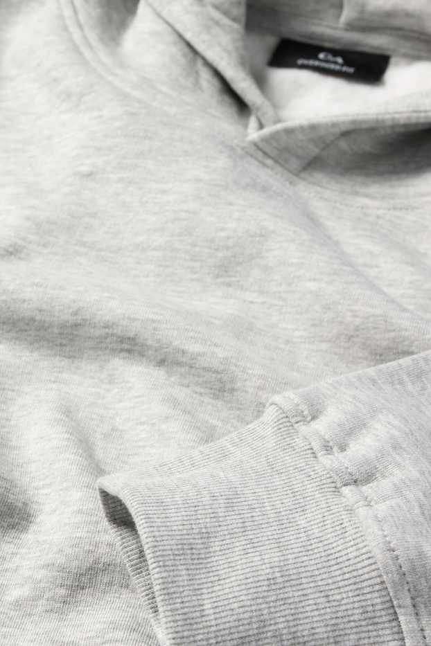 Herren - Hoodie - hellgrau-melange