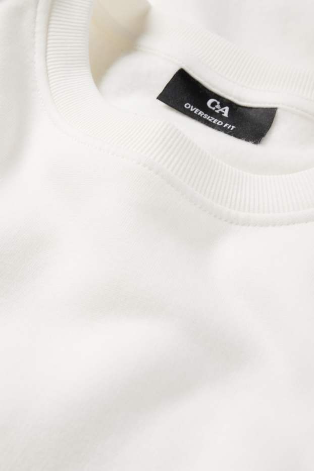 Herren - Sweatshirt - weiß
