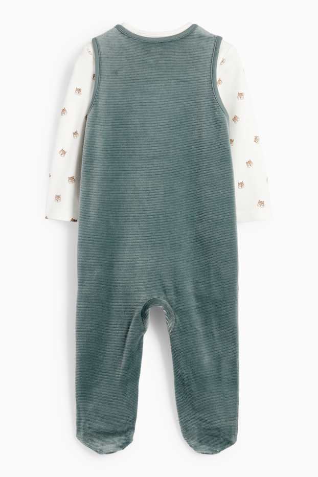 Unisex - Ardilla - conjunto de pelele - 2 prendas - verde oscuro