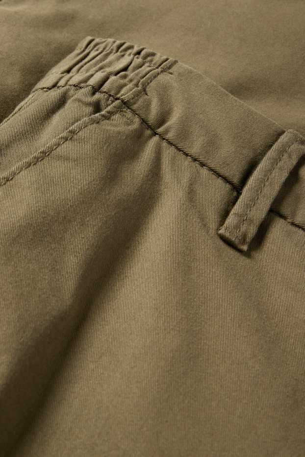 Men - Thermal cargo trousers - khaki