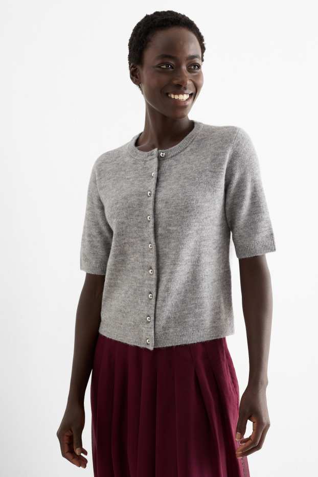 Dames - Vest - grijs-mix