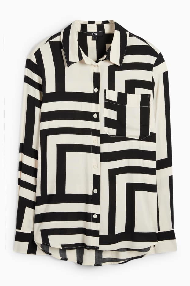 Donna - Blusa - fantasia - nero / beige