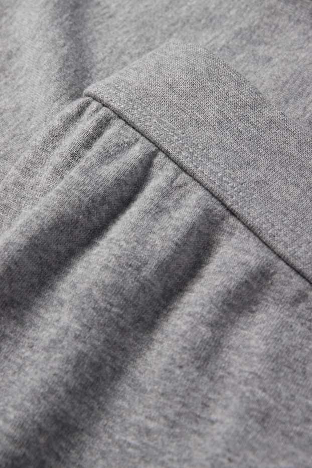 Herren - Multipack 2er - Lange Unterhose - Feinripp - grau