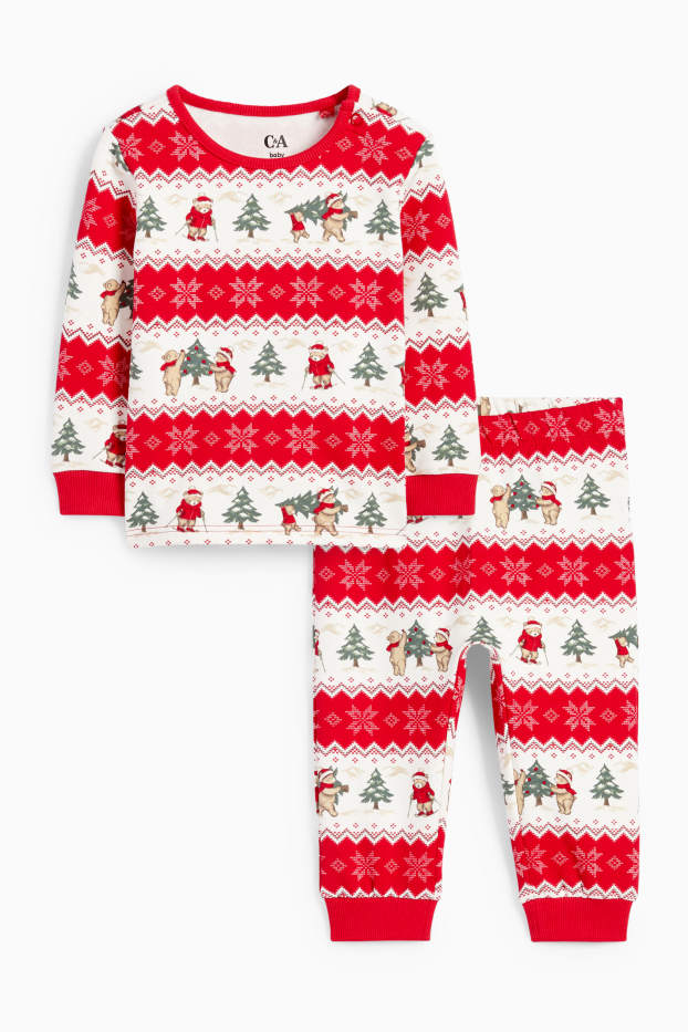 Unisex - Mini Me - pigiama natalizio per neonati - 2 pezzi - fantasia - bianco / rosso