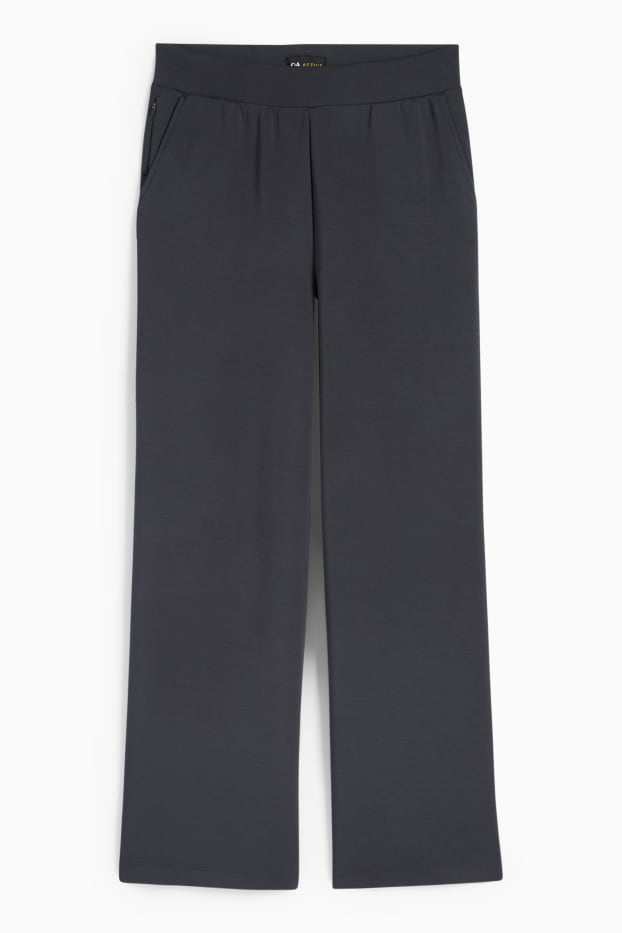 Women - Tracksuit bottoms - yoga - dark gray