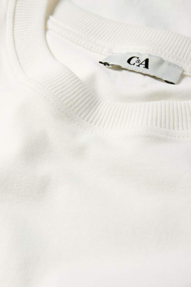 Dames - T-shirt - oversized - wit