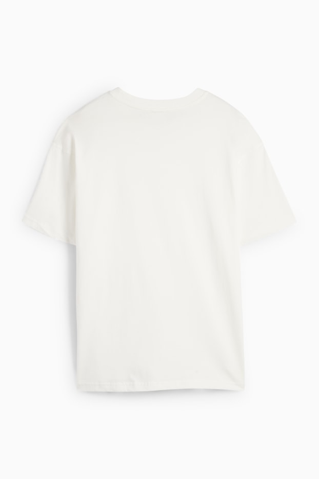 Dames - T-shirt - oversized - wit