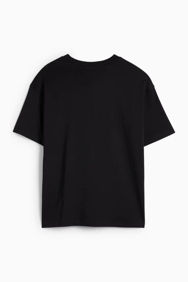 Women - T-shirt - oversized - black