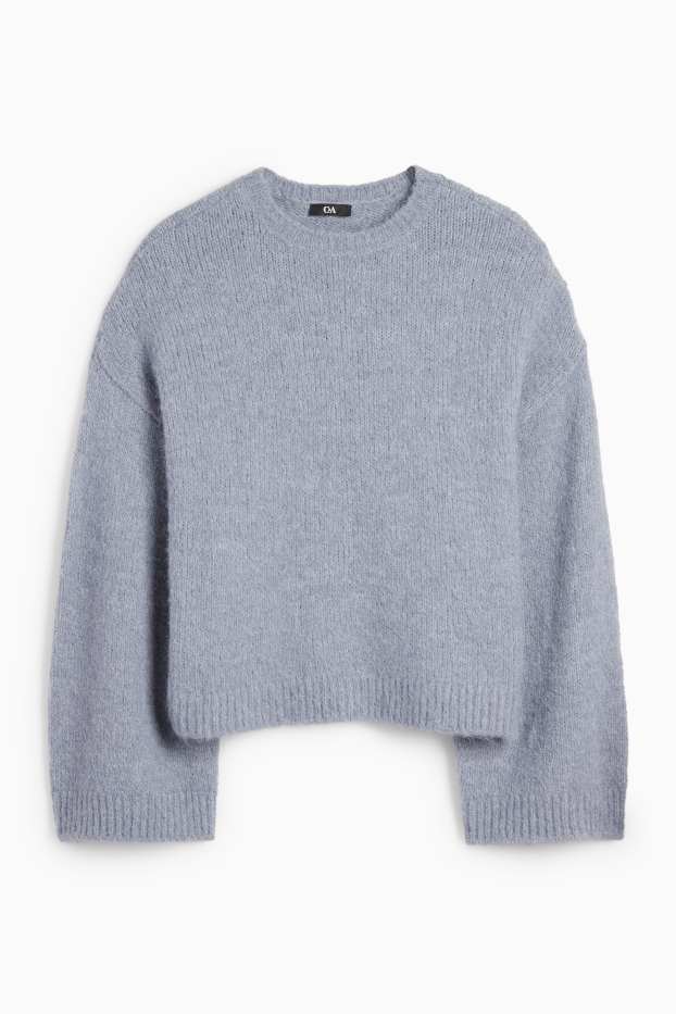 Damen - Pullover - hellblau