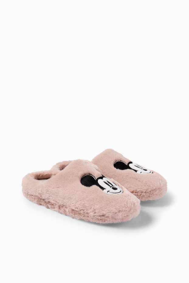 Women - Slippers - Mickey Mouse - rose