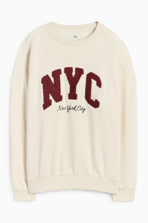 Damen - Sweatshirt - cremeweiß