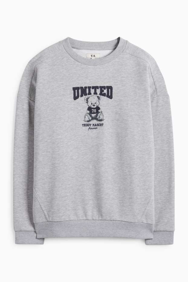 Mujer - Sudadera - gris claro jaspeado