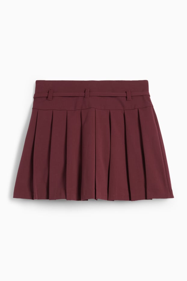Femmes - Jupe short - bordeaux