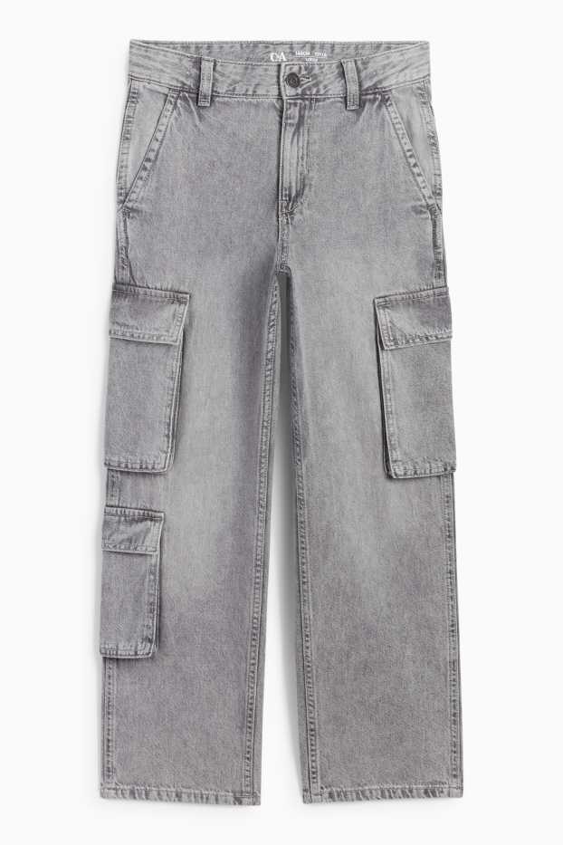 Kinderen: jongens - Cargojeans - jeanslichtgrijs