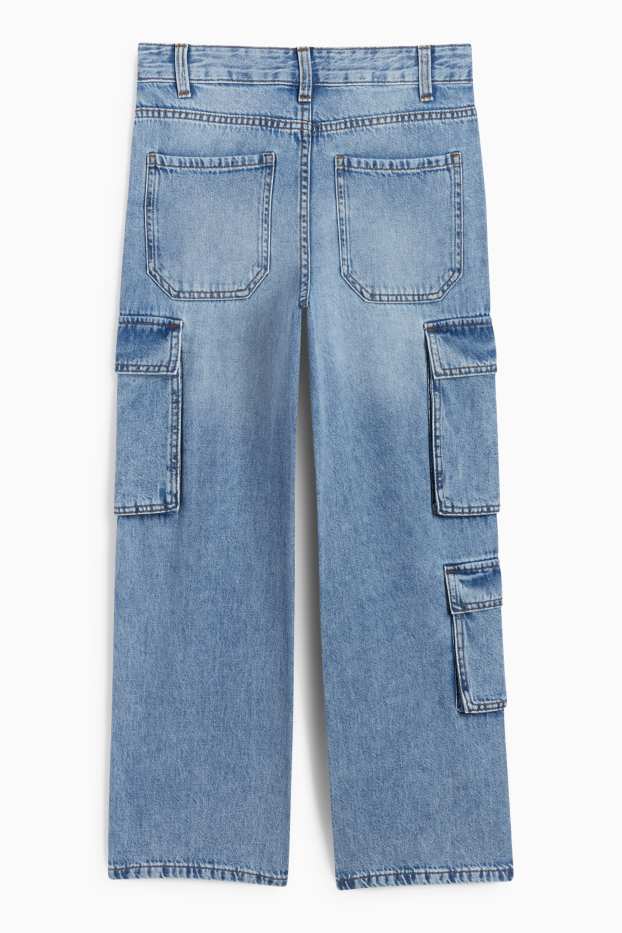 Children Boys - Cargo jeans - denim-light blue