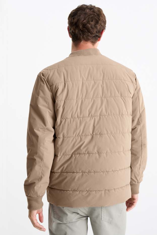 Hommes - Blouson matelassé - finition déperlante - beige