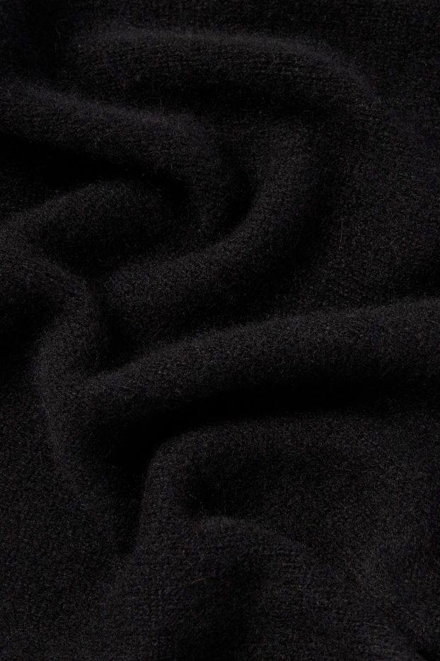 Women - Cashmere scarf - black