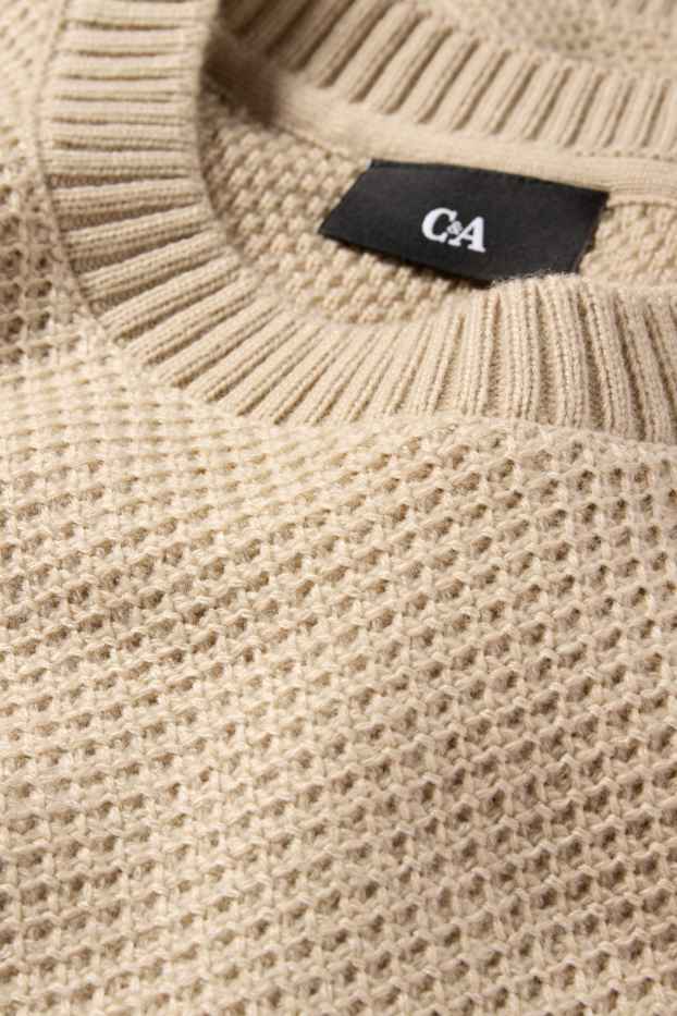 Uomo - Maglione - tramato - beige