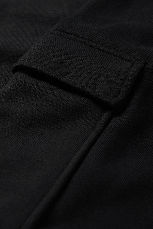 Bărbați - Pantaloni de trening cargo - negru