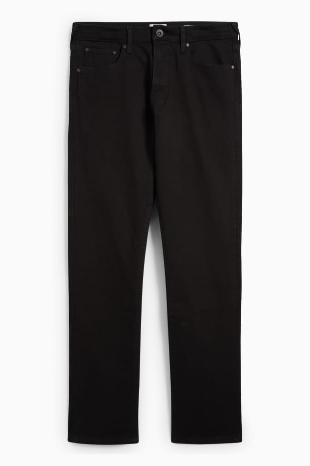 Pánské - Straight jeans - LYCRA® - černá