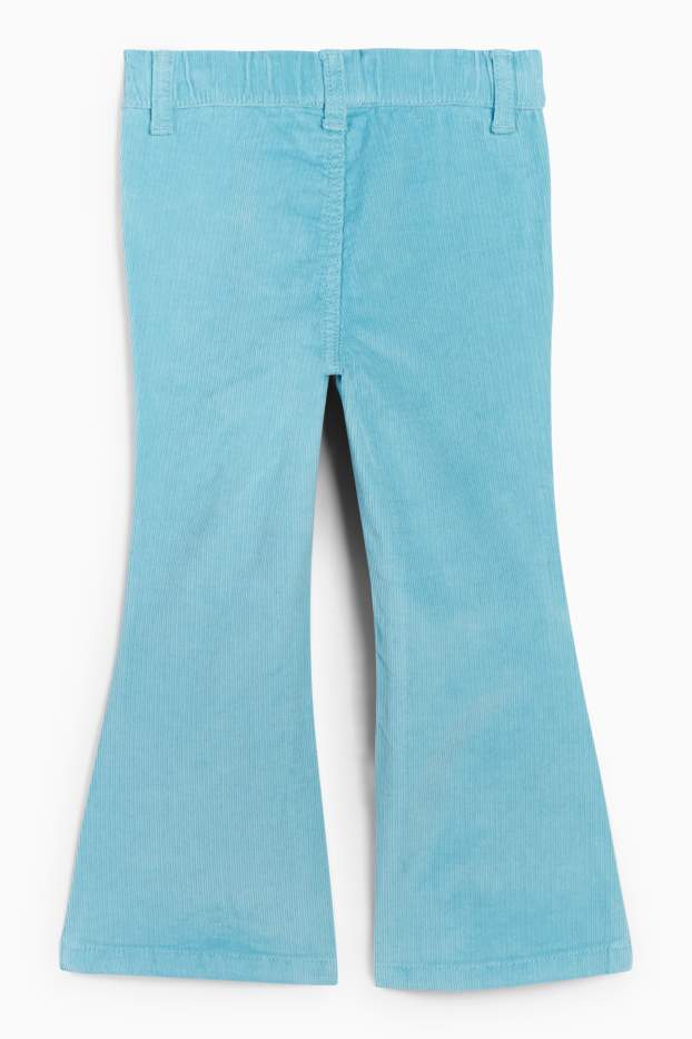 Kinder Mädchen - Herz - Cordhose - türkis