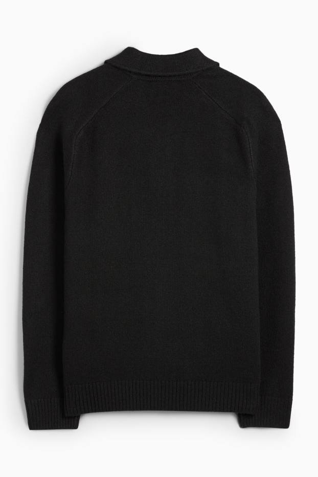 Men - Cardigan - black