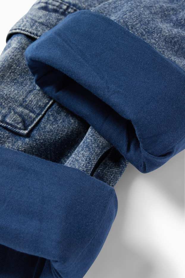 Niños - Jeans cargo - vaqueros térmicos - vaqueros - azul