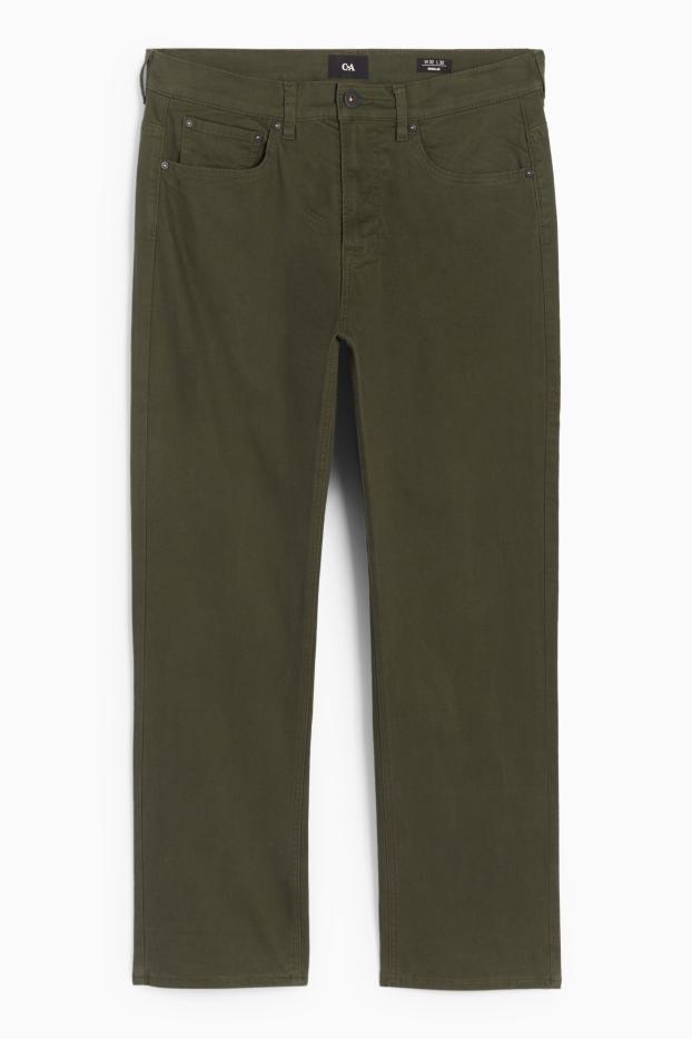 Herren - Thermohose - Regular Fit - dunkelgrün