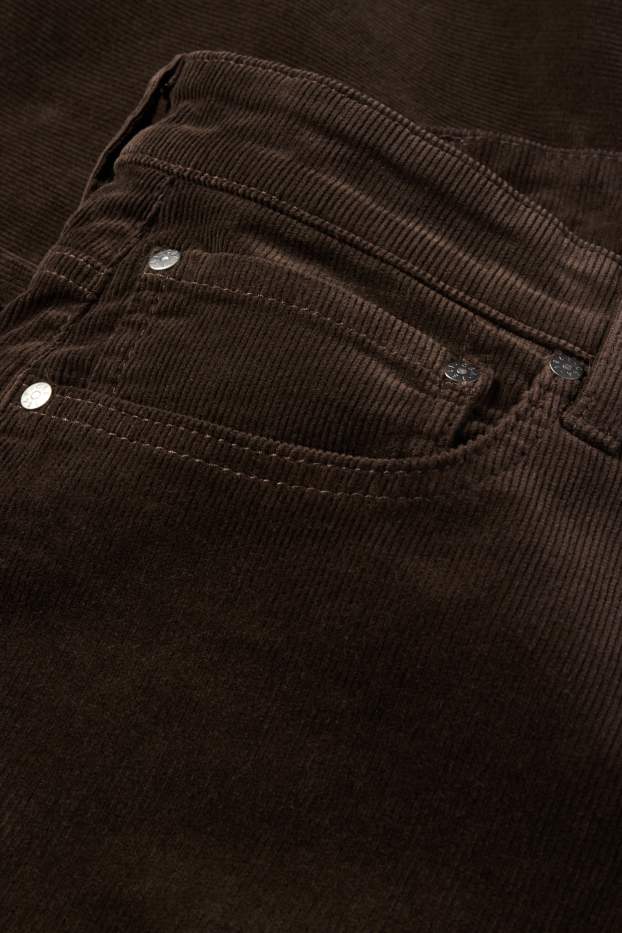 Herren - Cordhose - Regular Fit - dunkelbraun