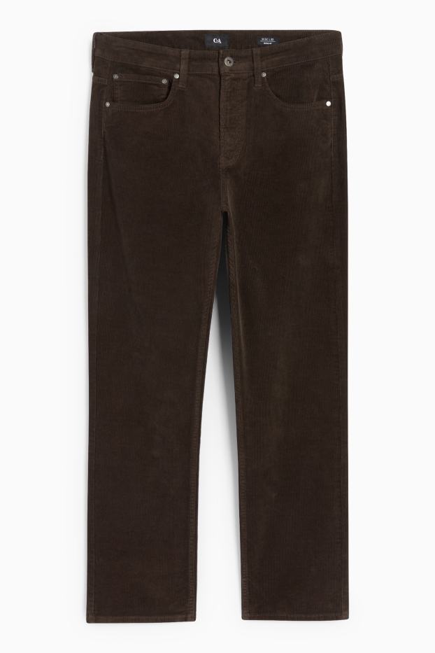 Herren - Cordhose - Regular Fit - dunkelbraun