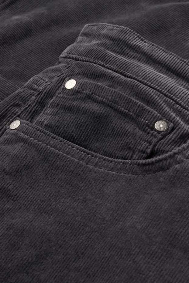 Herren - Cordhose - Regular Fit - dunkelgrau