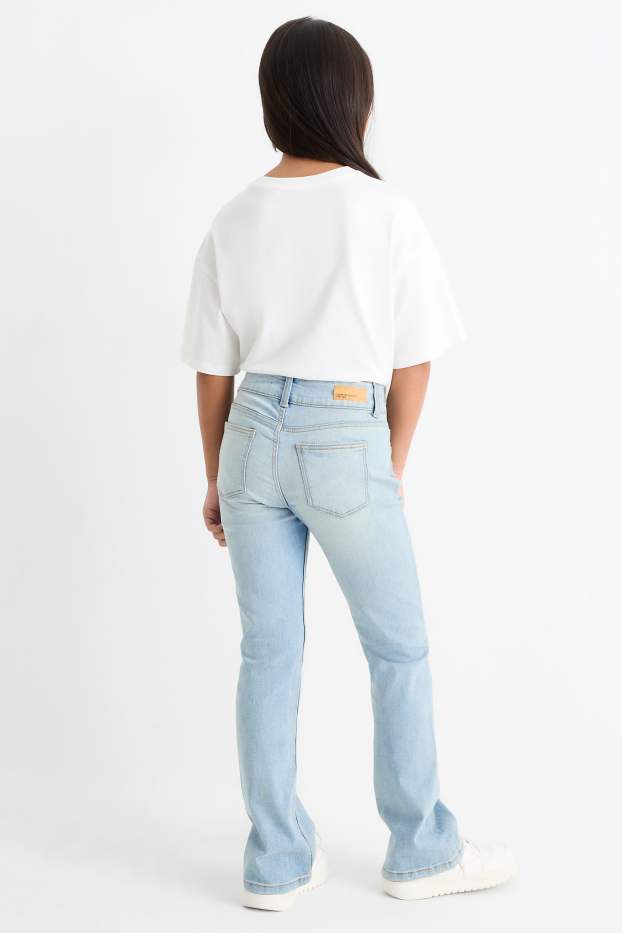 Children Girls - Bootcut jeans - LYCRA® - denim-light blue