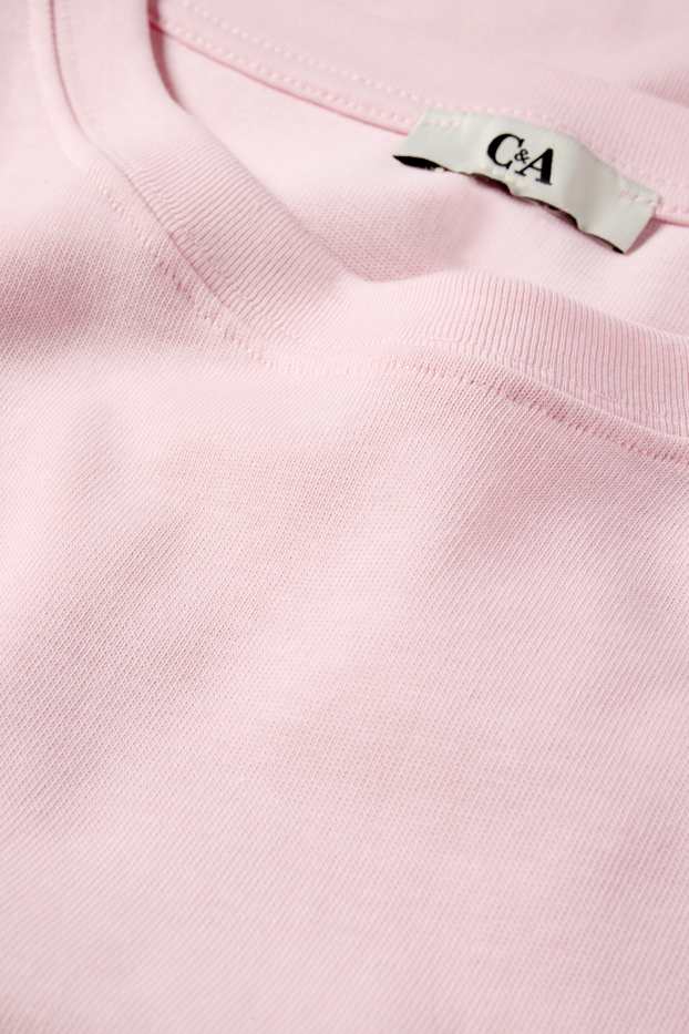 Damen - T-Shirt - Oversized - rosa